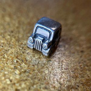 Pandora 925 Sterling Silver ALE Car Bead with Clear Zirconia - 790405CZ -Retired